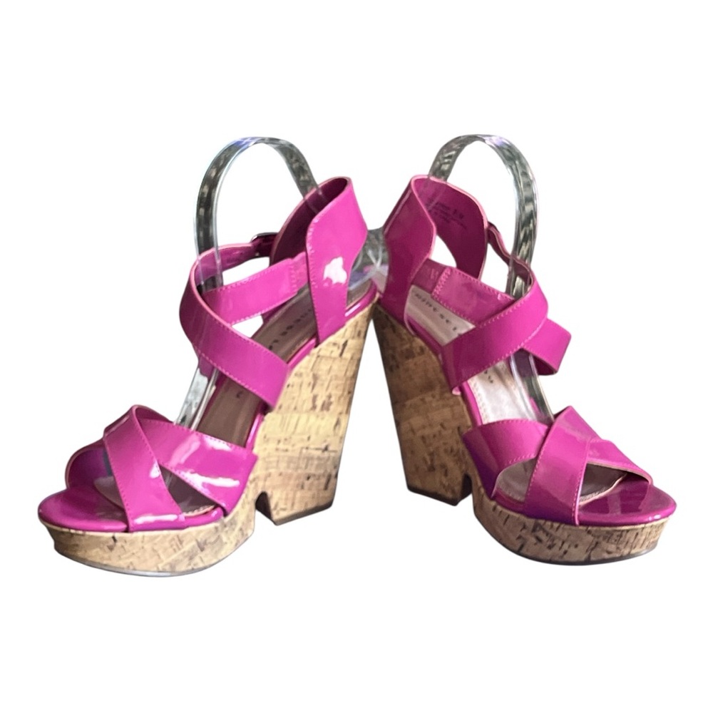 Chinese Laundry Fuchsia Strappy Sandals Women’s Size 9.5 NWOT - Picture 8 of 9